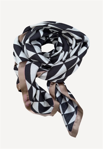 Mind of Line - 4500 tørklæde- Triangles Black